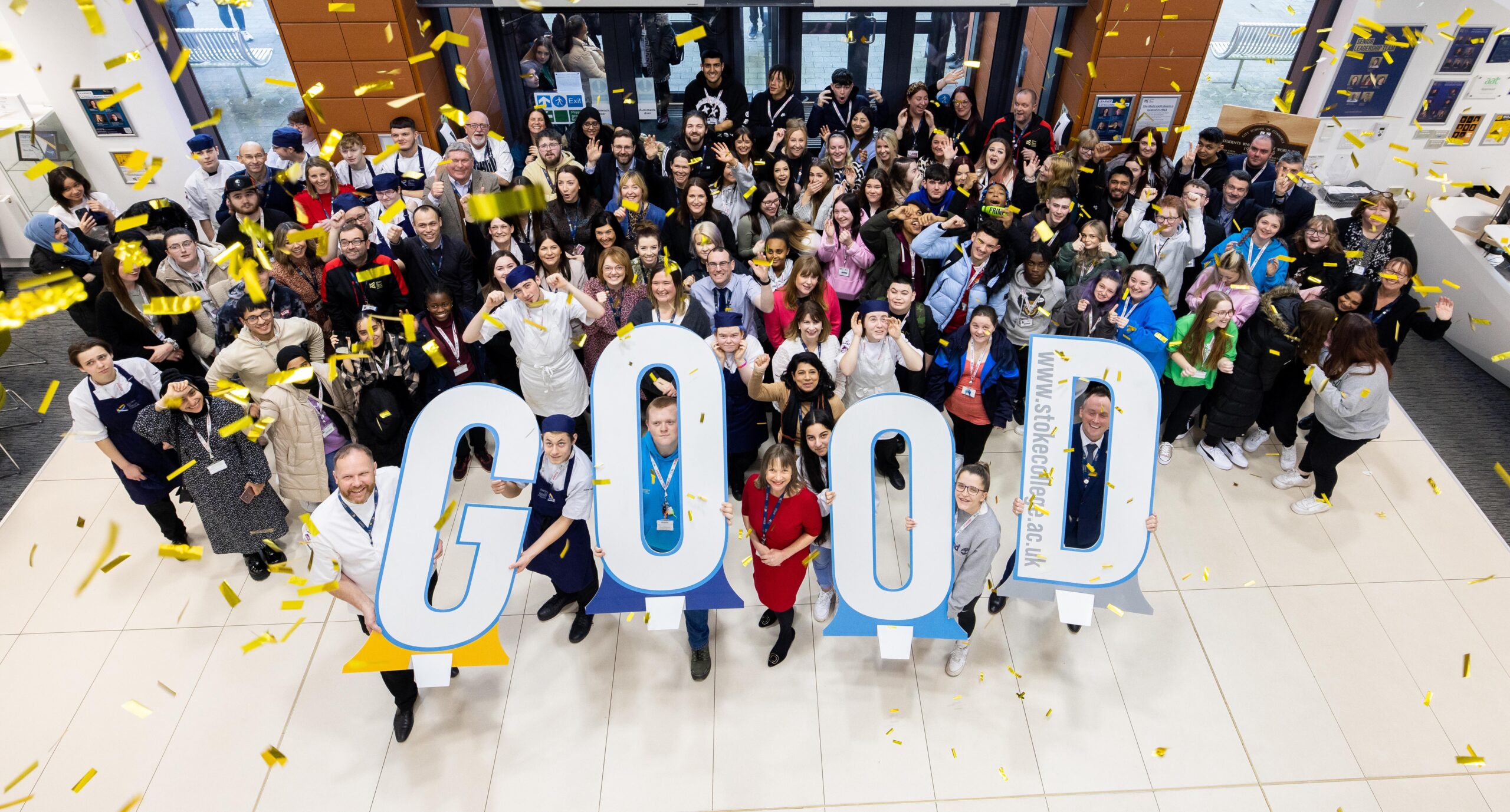 Stoke on Trent College celebrates Ofsted Good rating